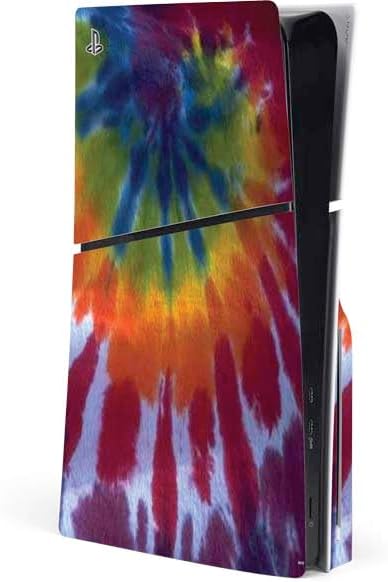 PS5 Slim Decal: Vibrant Tie Dye Design