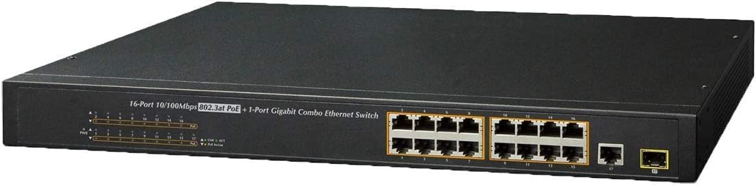 Lorex 16 Port PoE+ Switch for High Speed IP Security Cameras
