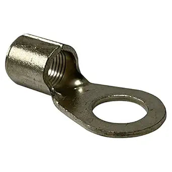 Non-Insulated 2 AWG Gauge Ring Connector for Electrical Use