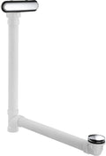 Clearflo Slotted Overflow Bath Drain with Toe-Tap Stopper - Polished