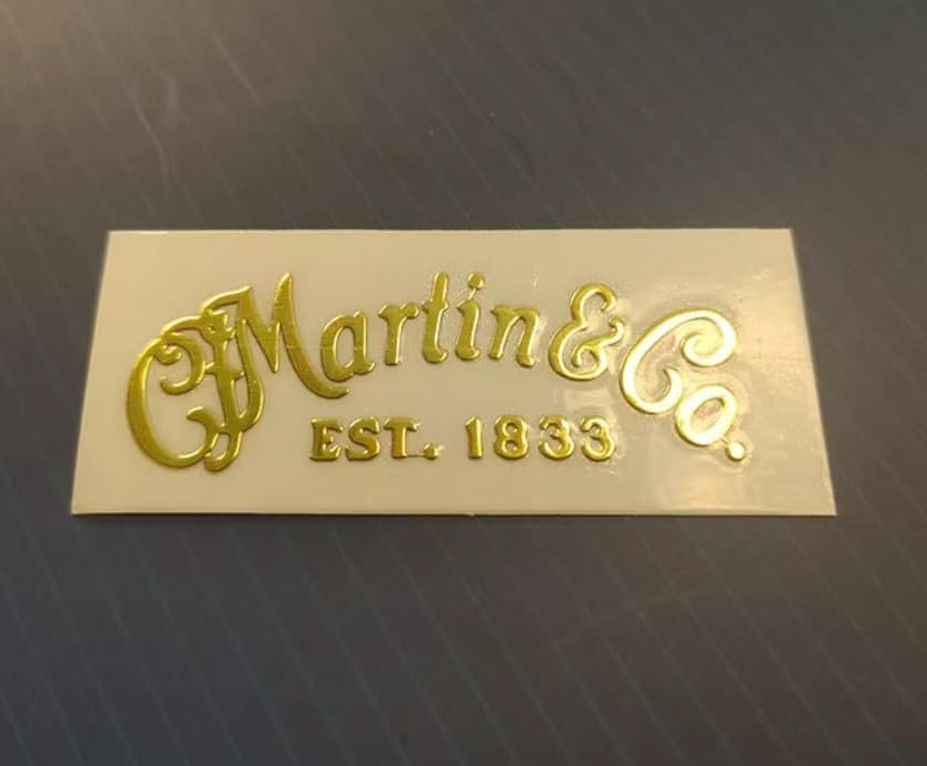 Golden Martin Guitar Logo Sticker - RIKOLOL