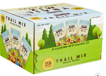Kirkland Signature Trail Mix Snack Packs for Healthy Snacking