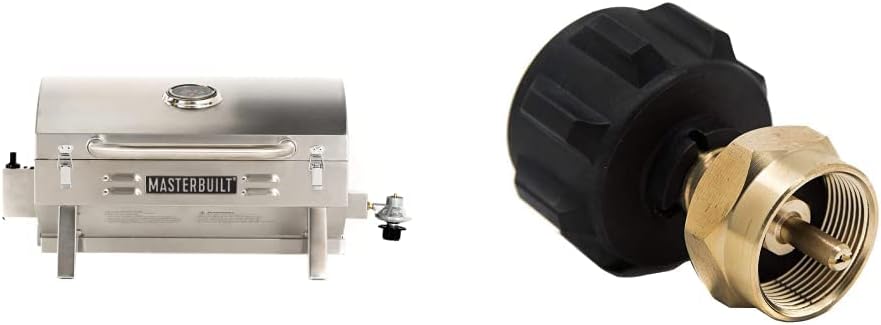 Masterbuilt Portable Propane Grill with GasOne Refill Adapter