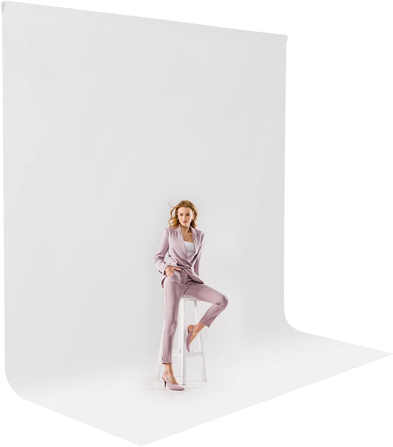 Pure White Reusable Backdrop 150GSM by Julius Studio