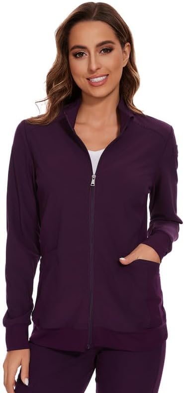 COZYFIT Scrub Jackets for Women with Ample Storage and Comfort