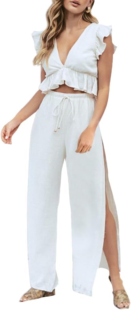 FANCYINN Womens 2 Pieces Outfits for Summer Beach and Parties