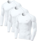 TSLA Men's UPF 50+ Long Sleeve Compression Shirt - Sun Protection Fit