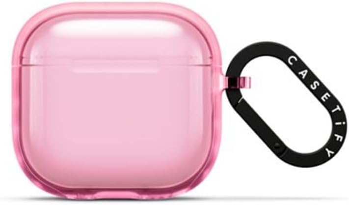 CASETiFY Impact Airpods Case with Ring - Pink for 4th Gen
