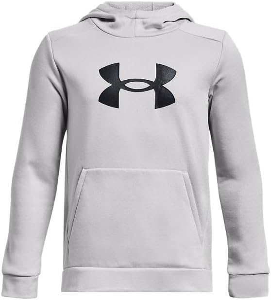 Under Armour Boys' Armour Fleece Big Logo Hoodie for Comfort
