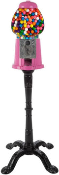Vintage Style Pink Gumball Machine - Coin Bank & Candy Dispenser