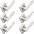 Probrico Brushed Nickel Half Dummy Levers - Non-Turning Interior Pulls