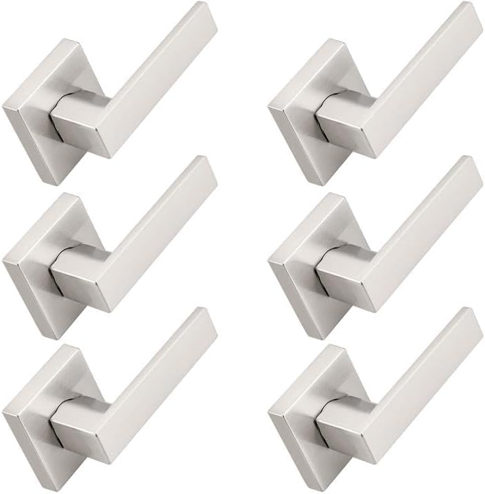 Probrico Brushed Nickel Half Dummy Levers for Interior Doors