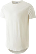 Men's 100% Cotton Longline Hipster T-Shirt - Pre-Shrunk Comfort
