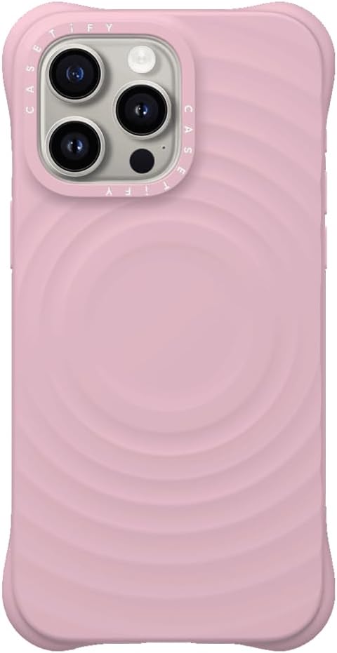 CASETiFY Ripple iPhone 15 Pro Max Case - Primrose Pink Style