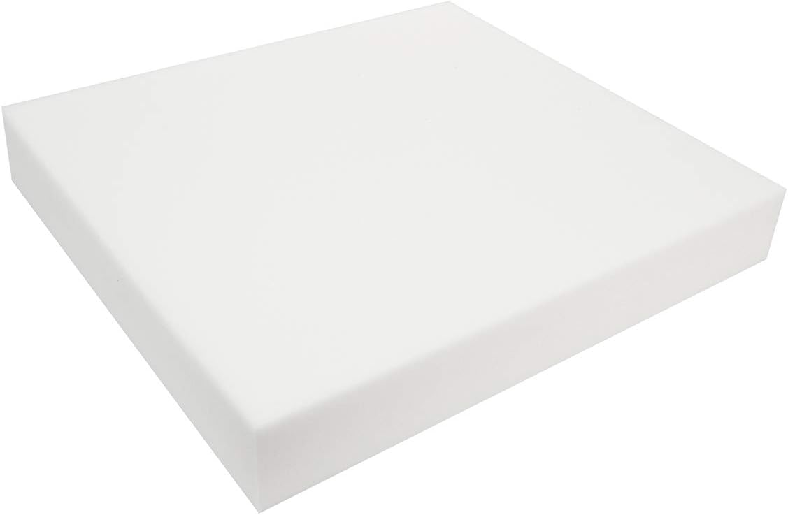 High Density 24in W x 24in L Upholstery Foam Cushion for Comfort