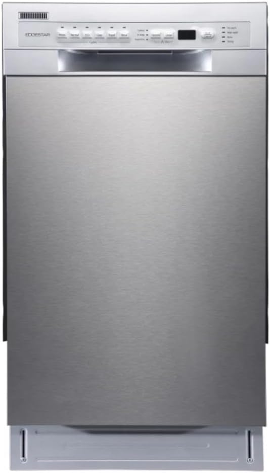 EdgeStar 18 Inch Wide Built-In Dishwasher for 8 Place Settings