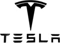 Metal Matte Black Tesla T Logo and Letters Emblem Kit - OEM Look