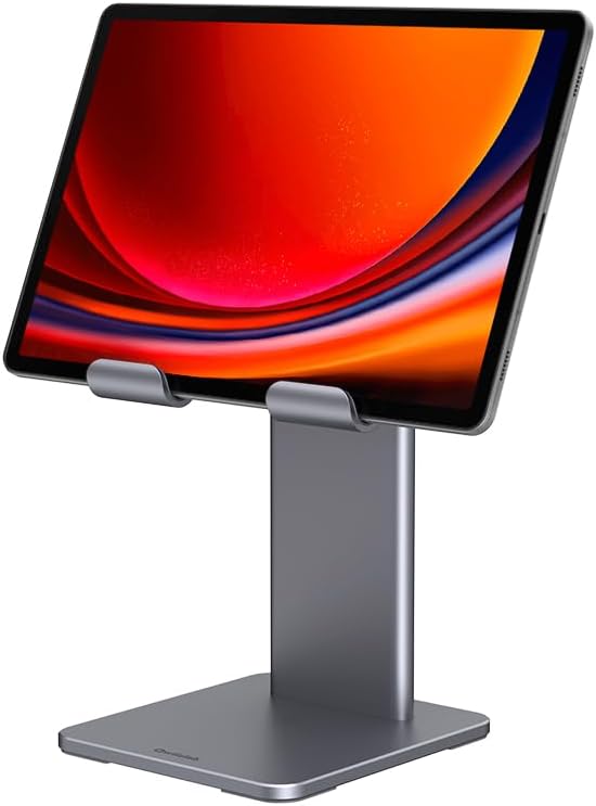 Qwiizlab Aluminum Stand for iPad Air and Pro Tablets - Adjustable
