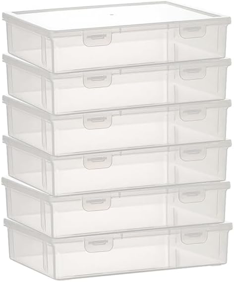 Plastic Storage Containers with Latching Lid for Crafts and Office