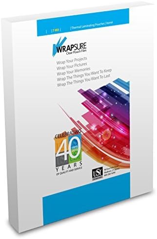 WrapSure Thermal Laminating Pouches for Menus, 12 x 18 in
