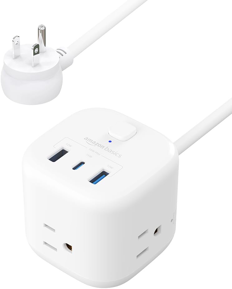 Basics Power Strip Cube - Versatile Charging Hub