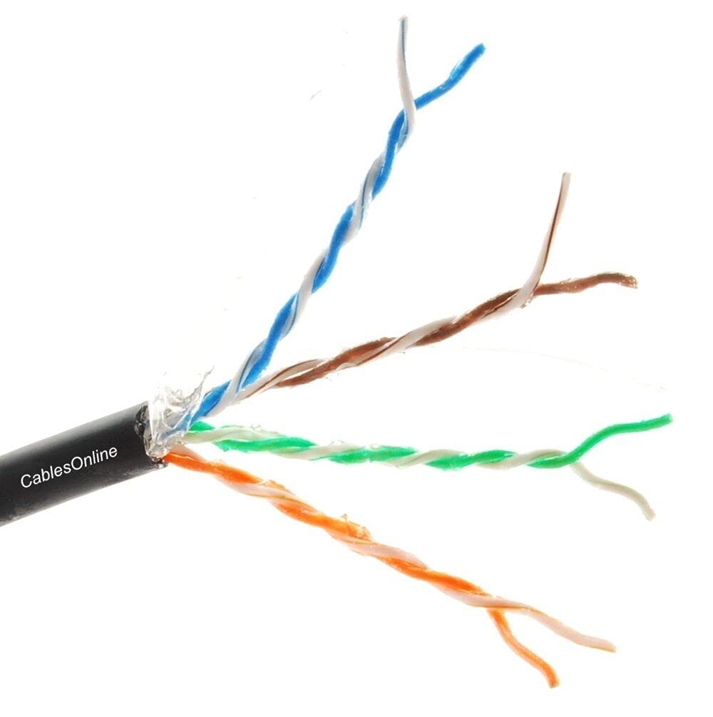 CablesOnline 250ft CAT6 23-AWG Pure Copper Outdoor Cable