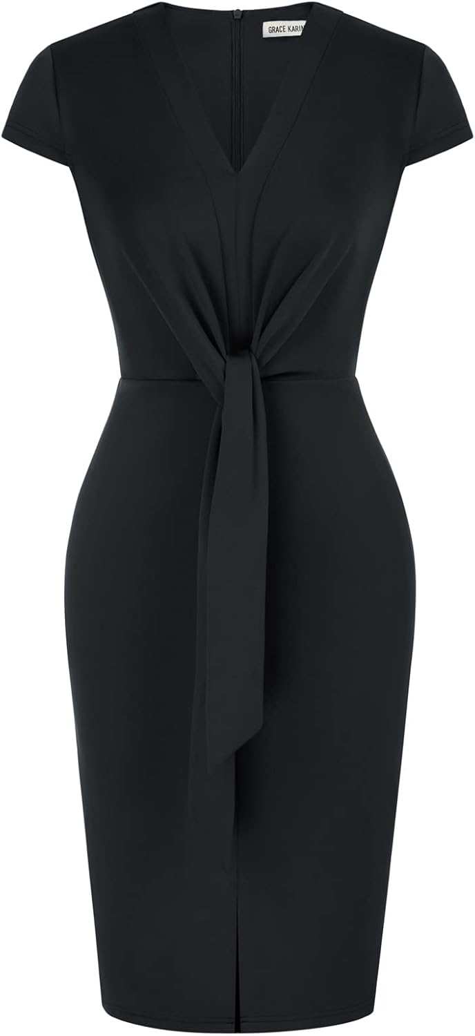 Elegant Summer Midi Dress for Women - Perfect for Work and Events