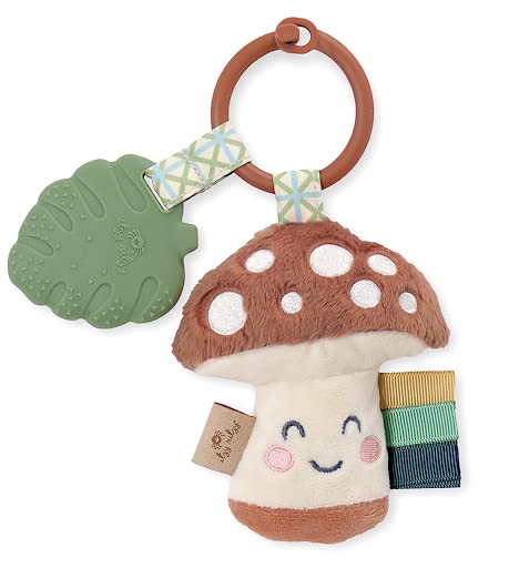 Itzy Ritzy Baby Teether - Lovey & Teething Toy with Crinkle Sound & Silicone Teether for Newborns