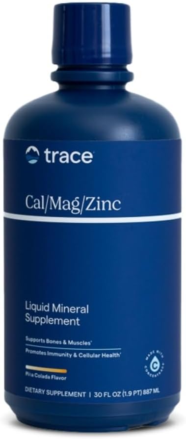 Trace Minerals Cal/Mag/Zinc Liquid Supplement for Body Health