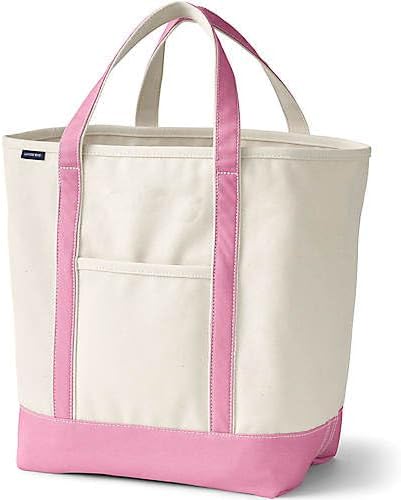 Durable Lands' End Open Top Canvas Tote Bag for Everyday Use