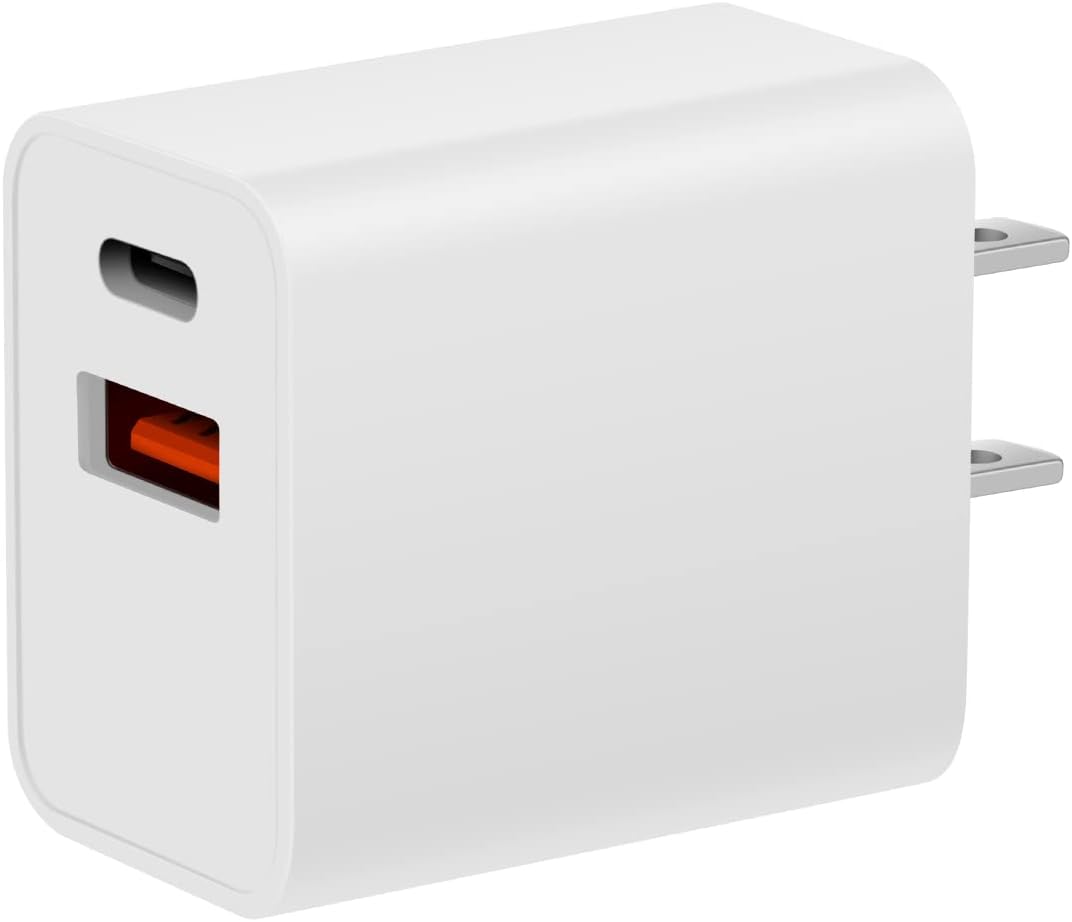 Fast Dual Port USB C Charger for Apple Watch & iPhone 15