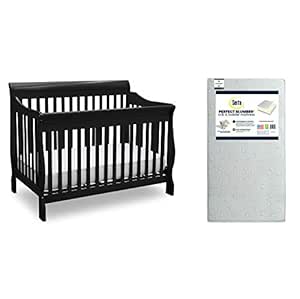 Delta Children Canton Convertible Crib and Serta Mattress Bundle