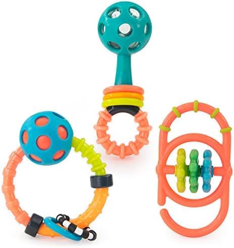 Sassy My First Rattles Newborn Gift Set for Baby Playtime