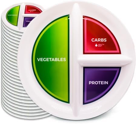 Health Beet Diabetic Portion Control Plate for Balanced Eating