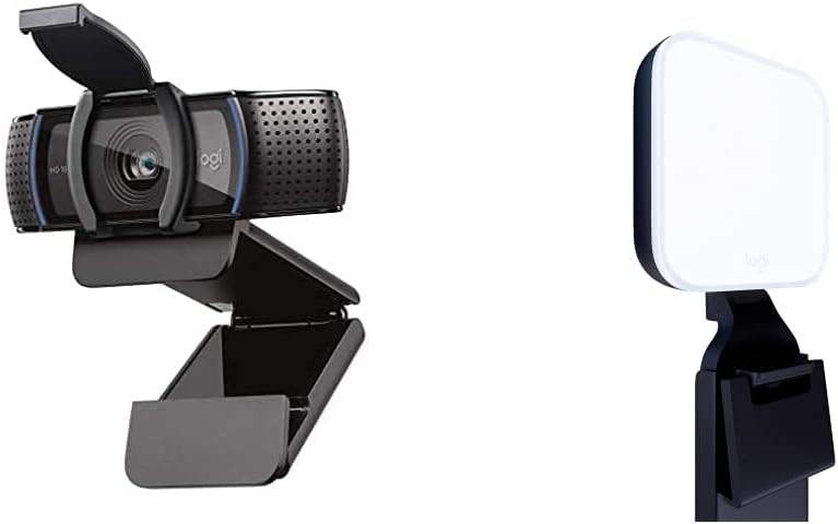 Logitech C920e HD 1080p Webcam with Litra Glow Light