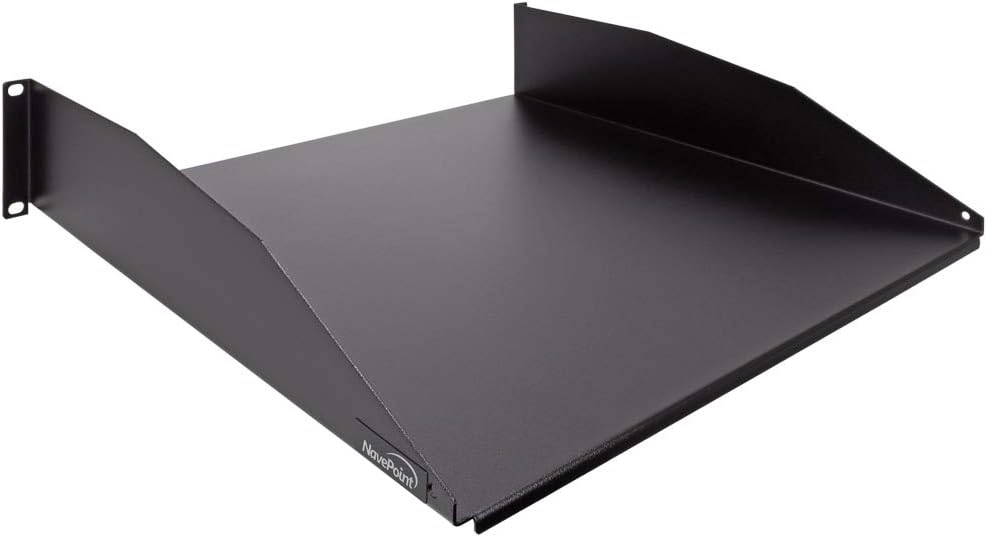 NavePoint 2U Rack Mount Cantilever Shelf for Server Cabinets