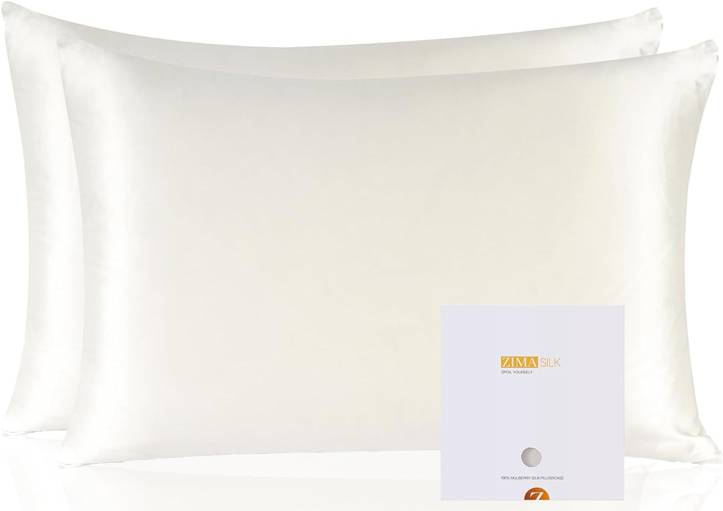 ZIMASILK 100% Pure Mulberry Silk Pillowcase for Luxurious Sleep