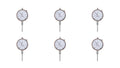 Dial Indicator 0-1in 0.001in Accuracy - 6 Pack Dial Indicators