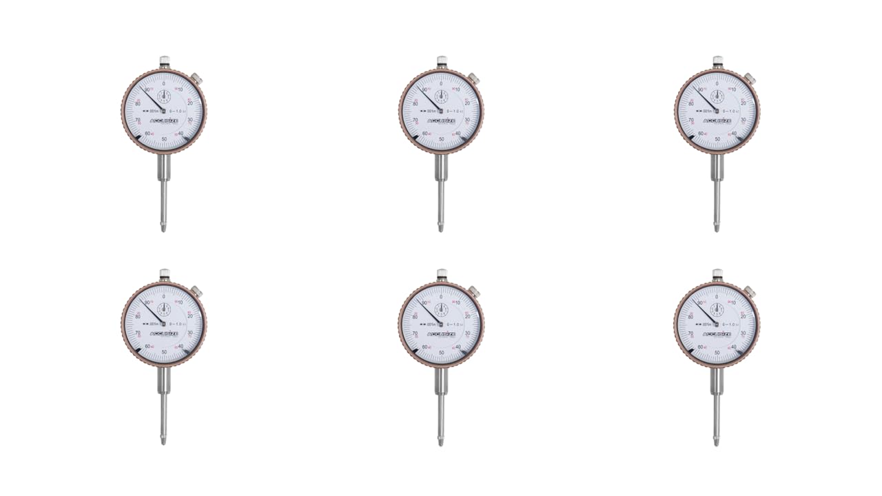 Accusize Industrial Tools 0-1 Dial Indicators for Precision Measuring