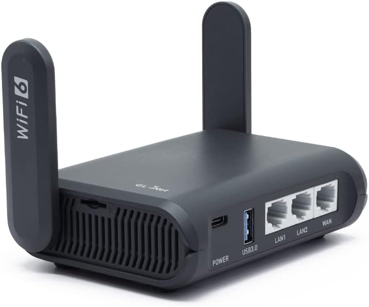 GL.iNet Slate AX Portable Travel Router with Wi-Fi 6 Speed