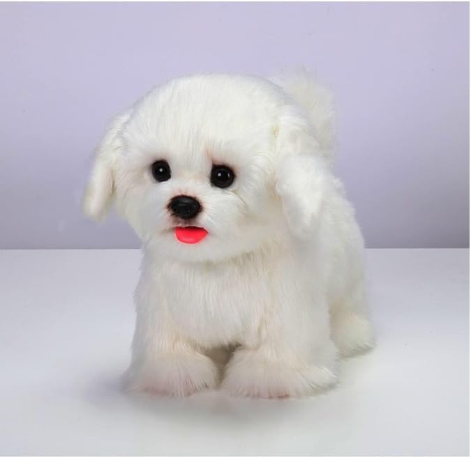 Interactive Maltese Robotic Dog - Realistic & Fun!