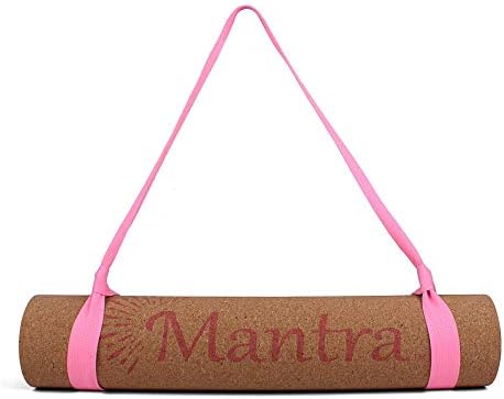 Non-Slip Cork Yoga Mat - Eco-Friendly 5mm Thick - 72x24 - Pink