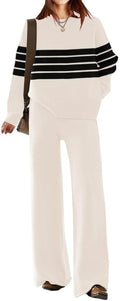 Elegant Lounge Sets for Women - Stylish Knitted Sweatsuit Outfits