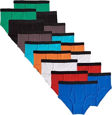 Boys Kids 100% Cotton Briefs Underwear - Colorful Prints Pack