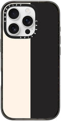 Impact Case for iPhone 16 Pro White/Black Colorblock - Slim Shield