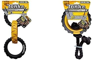 Tonka 3-Ring Chew Tug and Mega Tread Rope Chew Tug Toys