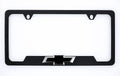 Chevy Metal License Plate Frame with 3D Bowtie Emblem - Black