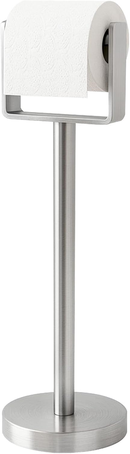 YUMORE Free Standing Toilet Paper Holder with Weighted Base