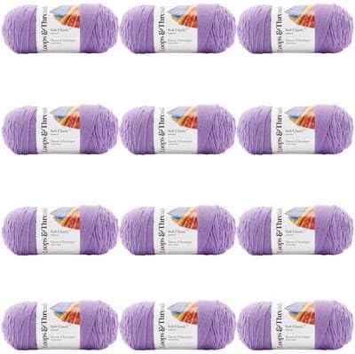 Soft Classic Yarn Bulk 12 Pack for Creative Crafting Projects