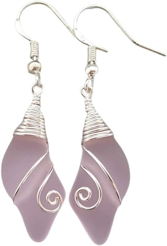 Handmade Sea Glass Earrings - Unique Hawaiian Jewelry for Women